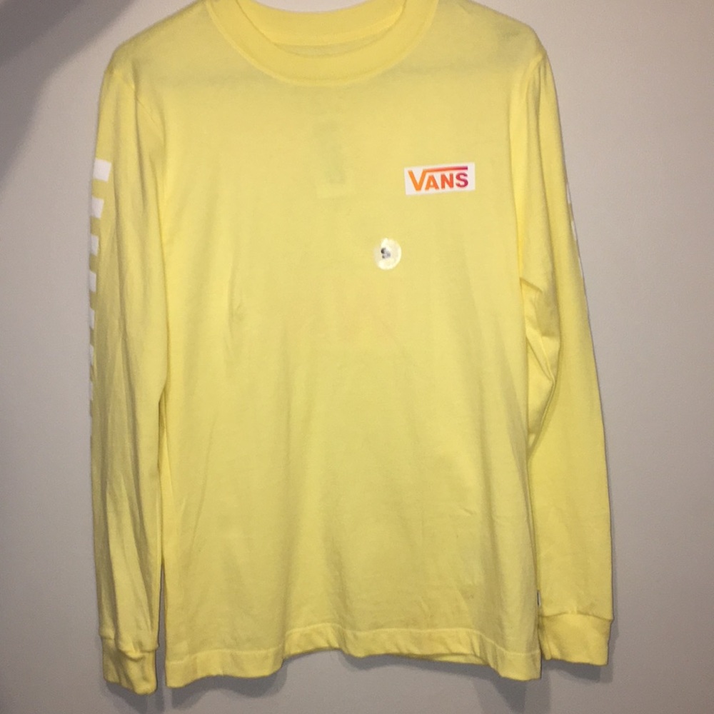 Brand new yellow Vans long sleeve
